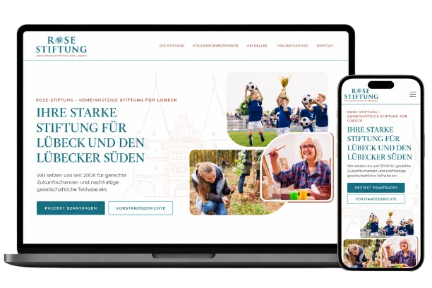 Live-Website der Rose-Stiftung ansehen
