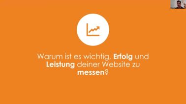 Vorschaubild für die Video-Aufzeichnung zum Webinar "Ist deine Webseite erfolgreich?"